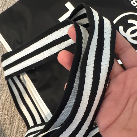 CHANEL Black and White Logo Tote - NEW - Picture 10 of 10